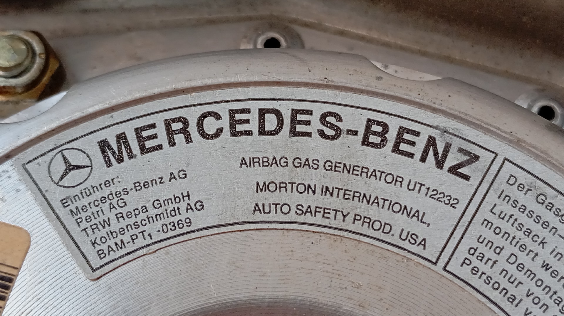 Airbag Conductor MERCEDES-BENZ 200 - 300 D (124) | 85 - 93 Imagem-4