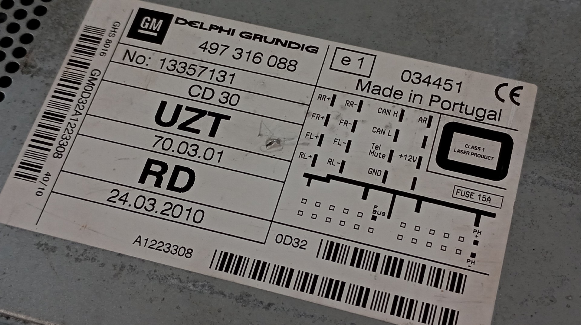 Rádio OPEL CORSA D (S07) | 06 - 14 Imagem-2