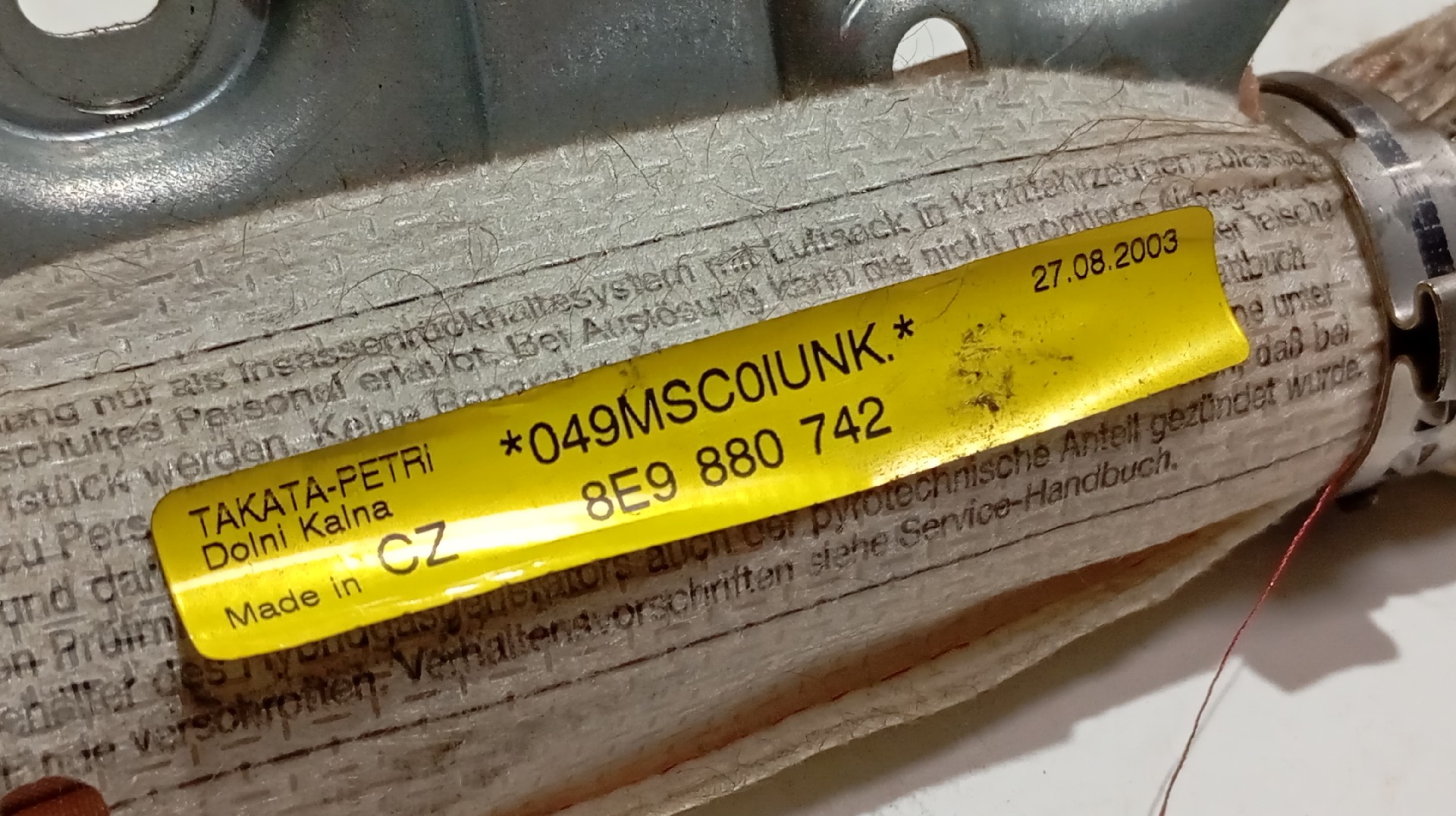 Airbag de Cortina Esquerdo AUDI A4 (8E2, B6) | 00 - 05 Imagem-4