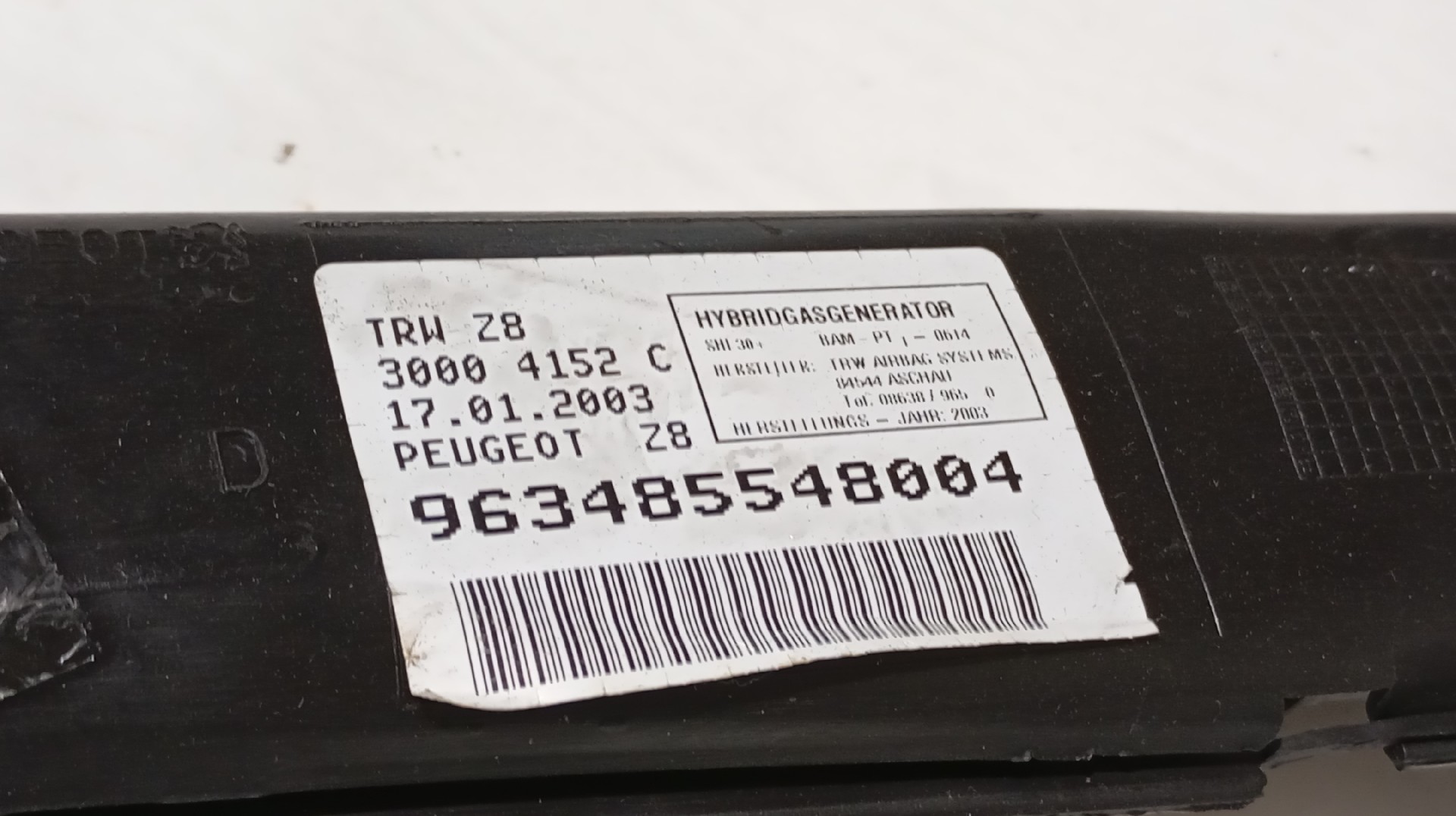 Curtain Airbag PEUGEOT 607 (9D, 9U) | 00 -  Imagem-3