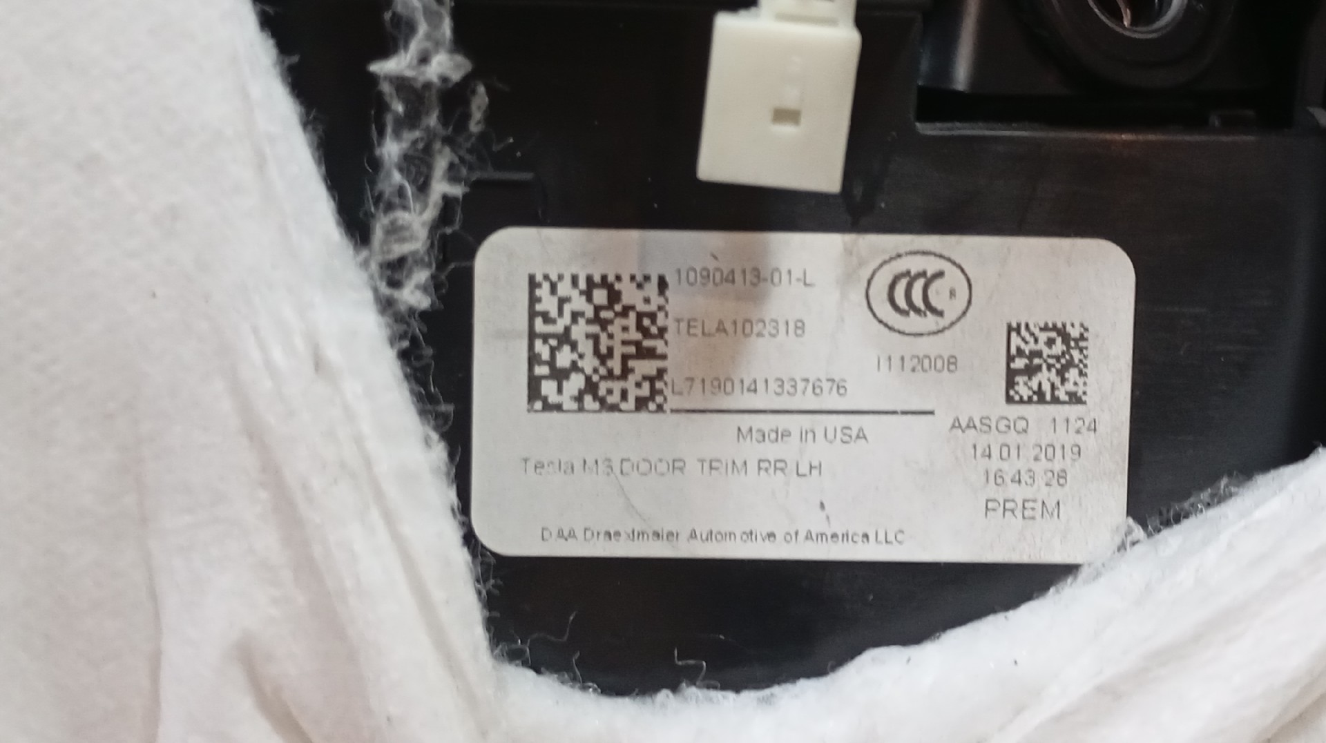 Quartela / Forra Porta Traseira Esquerda TESLA MODEL 3 (5YJ3) | 17 -  Imagem-5