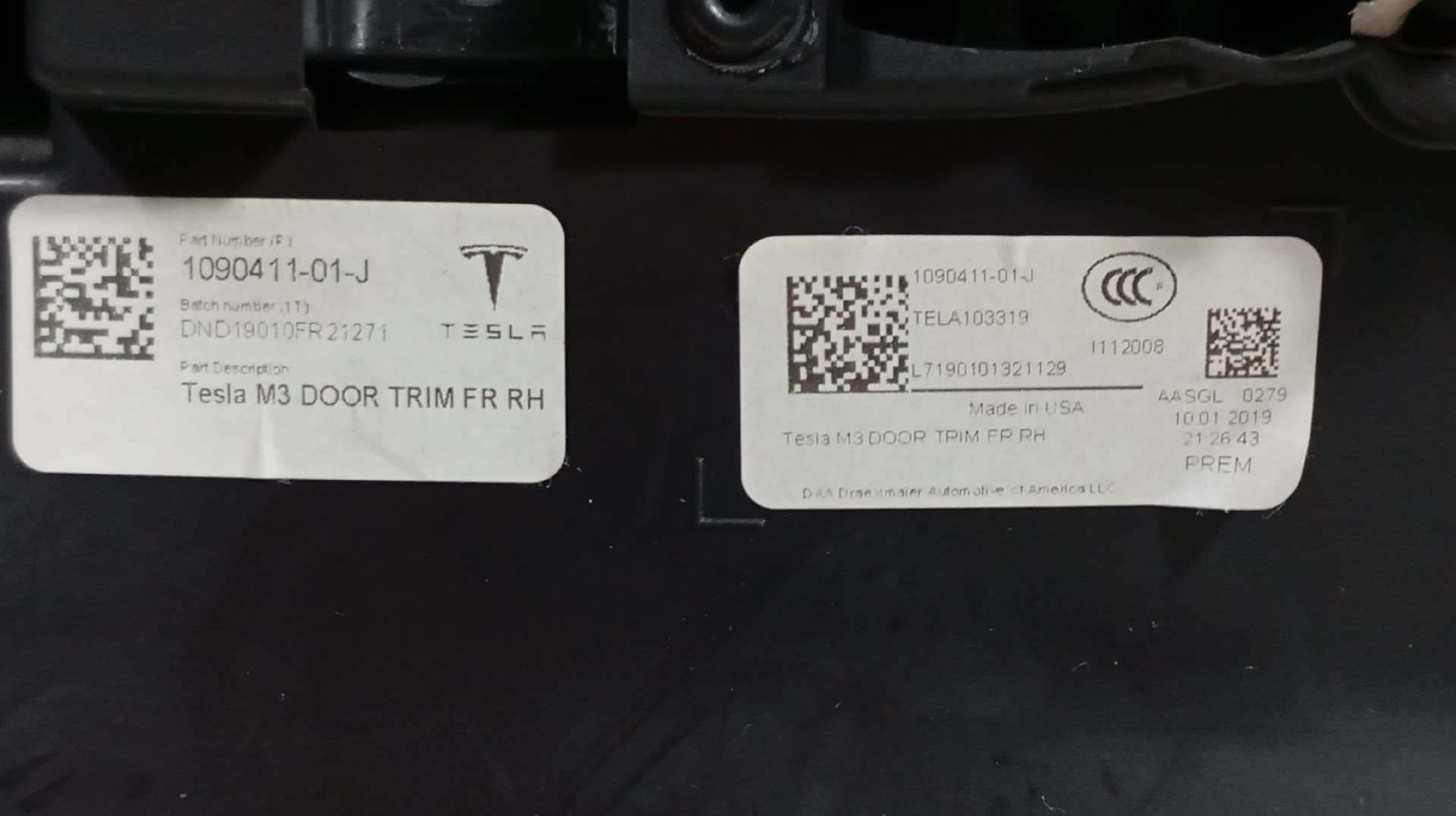 Quartela / Forra Porta Frente Direita TESLA MODEL 3 (5YJ3) | 17 -  Imagem-6