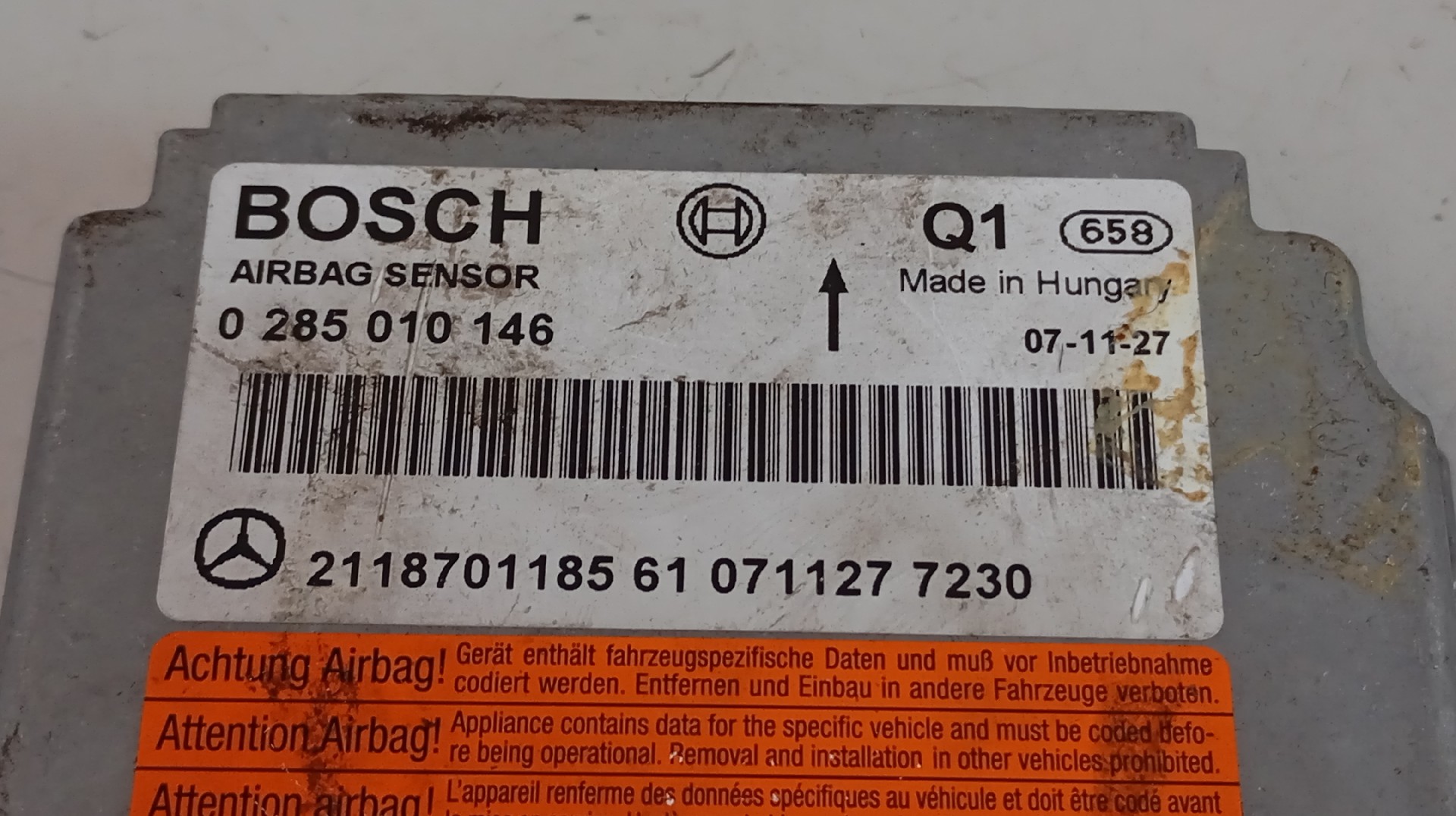 Centralita Airbags MERCEDES-BENZ CLS320 Imagem-1