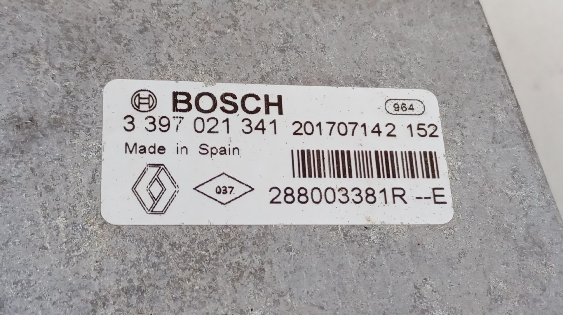 Motor Limpa Vidros Frente RENAULT ZOE Imagem-1