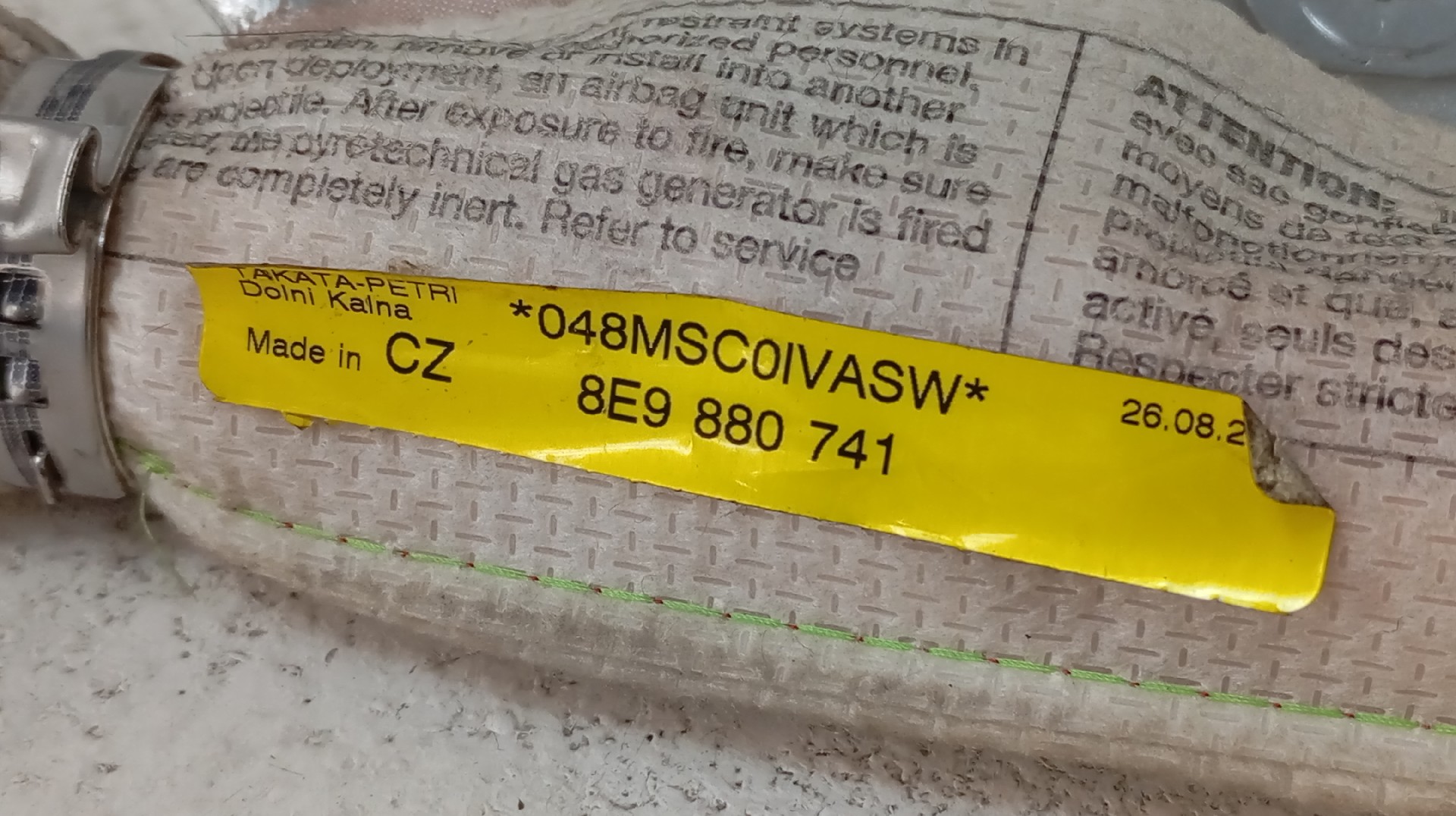 Airbag de Cortina Esquerdo AUDI A4 (8E2, B6) | 00 - 05 Imagem-10
