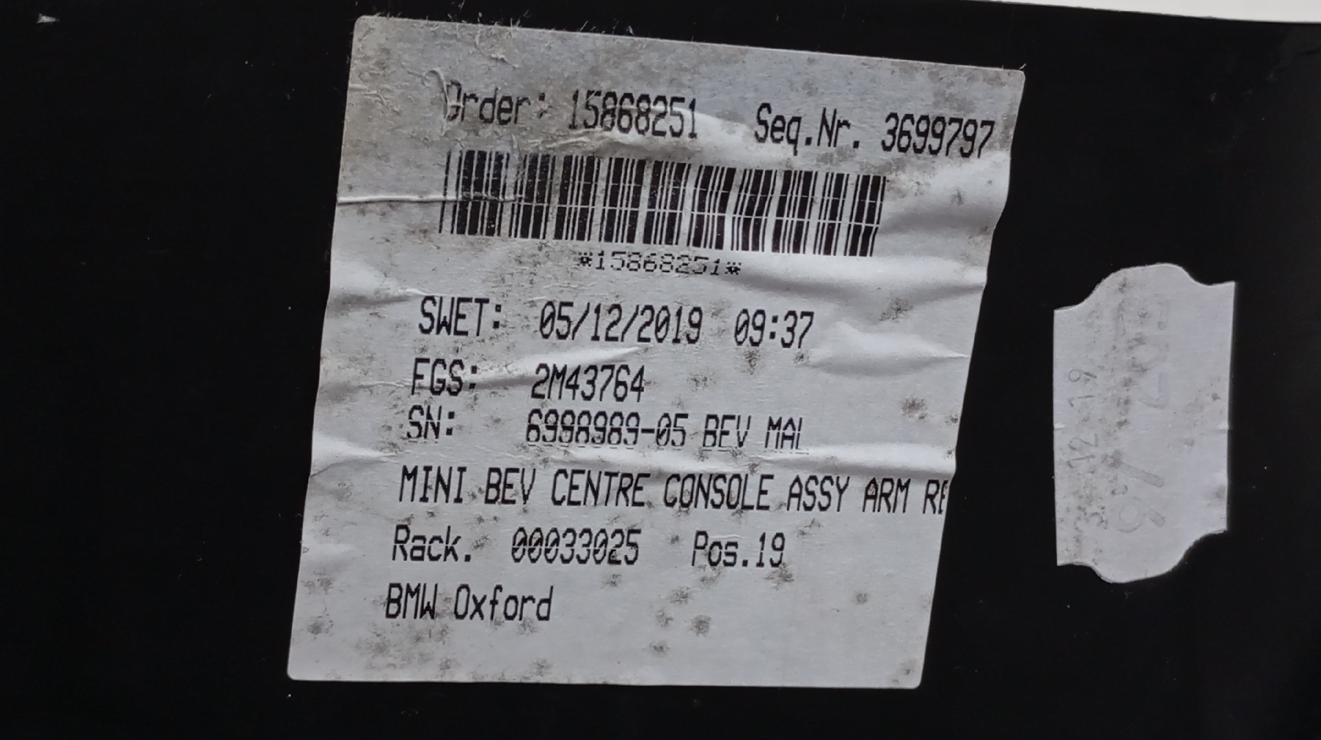 Consola Central MINI COOPER SE Imagem-2