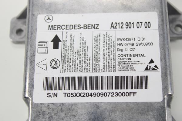 Centralita Airbags MERCEDES-BENZ E-CLASS (W212) | 09 - 16 Imagem-4