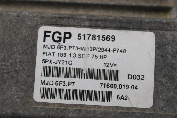 Centralina do Motor FIAT PUNTO EVO (199_) | 08 -  Imagem-3