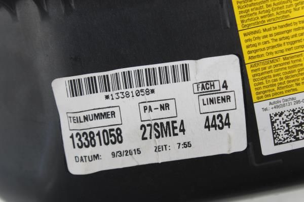 Airbag Acompañante OPEL ZAFIRA TOURER C (P12) | 11 -  Imagem-3