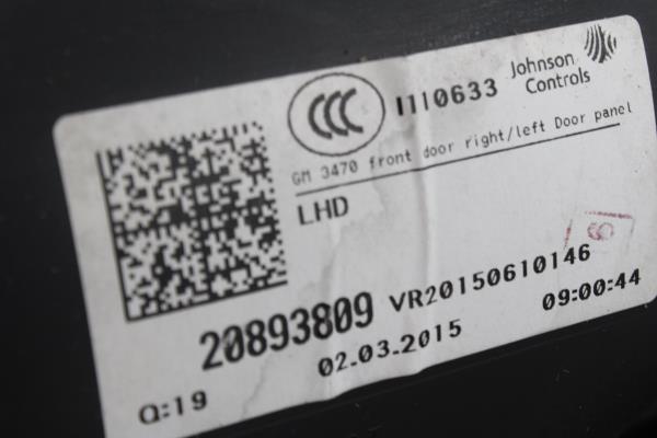 Quartela / Forra Porta Frente Direita OPEL ZAFIRA TOURER C (P12) | 11 -  Imagem-2