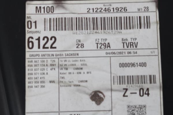 Quartela / Forra Porta Frente Direita AUDI Q4 E-TRON (F4B) Imagem-3