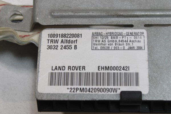 Airbag Traseiro Direito LAND ROVER RANGE ROVER III (L322) | 02 - 12 Imagem-1