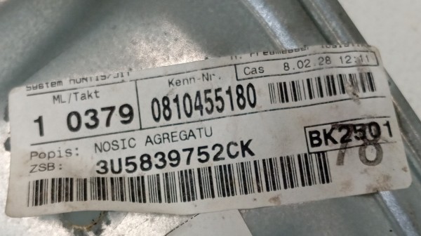 Motor Elevador Vidro Traseiro Direito SKODA OCTAVIA 1.9D Imagem-6