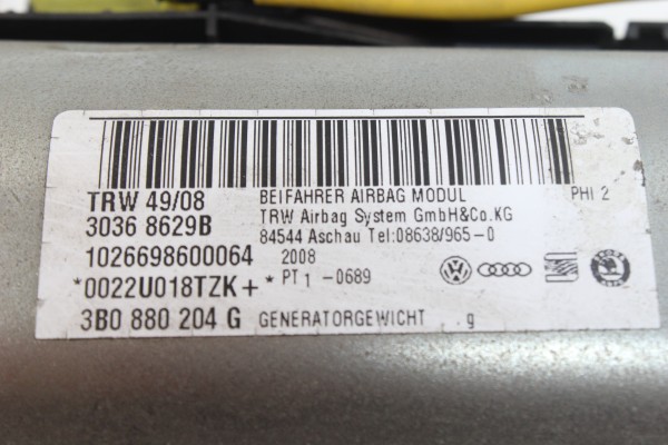 Airbag Passageiro SKODA OCTAVIA 1.9D Imagem-1