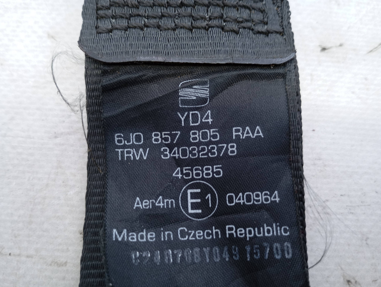 Cinto Trás Direito SEAT IBIZA IV (6J5, 6P1) | 08 - 17 Imagem-4