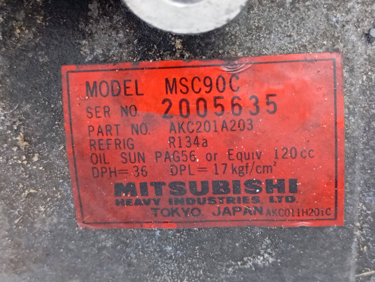 Compressor Ar Condicionado MITSUBISHI CARISMA três volumes (DA_) | 96 - 06 Imagem-3