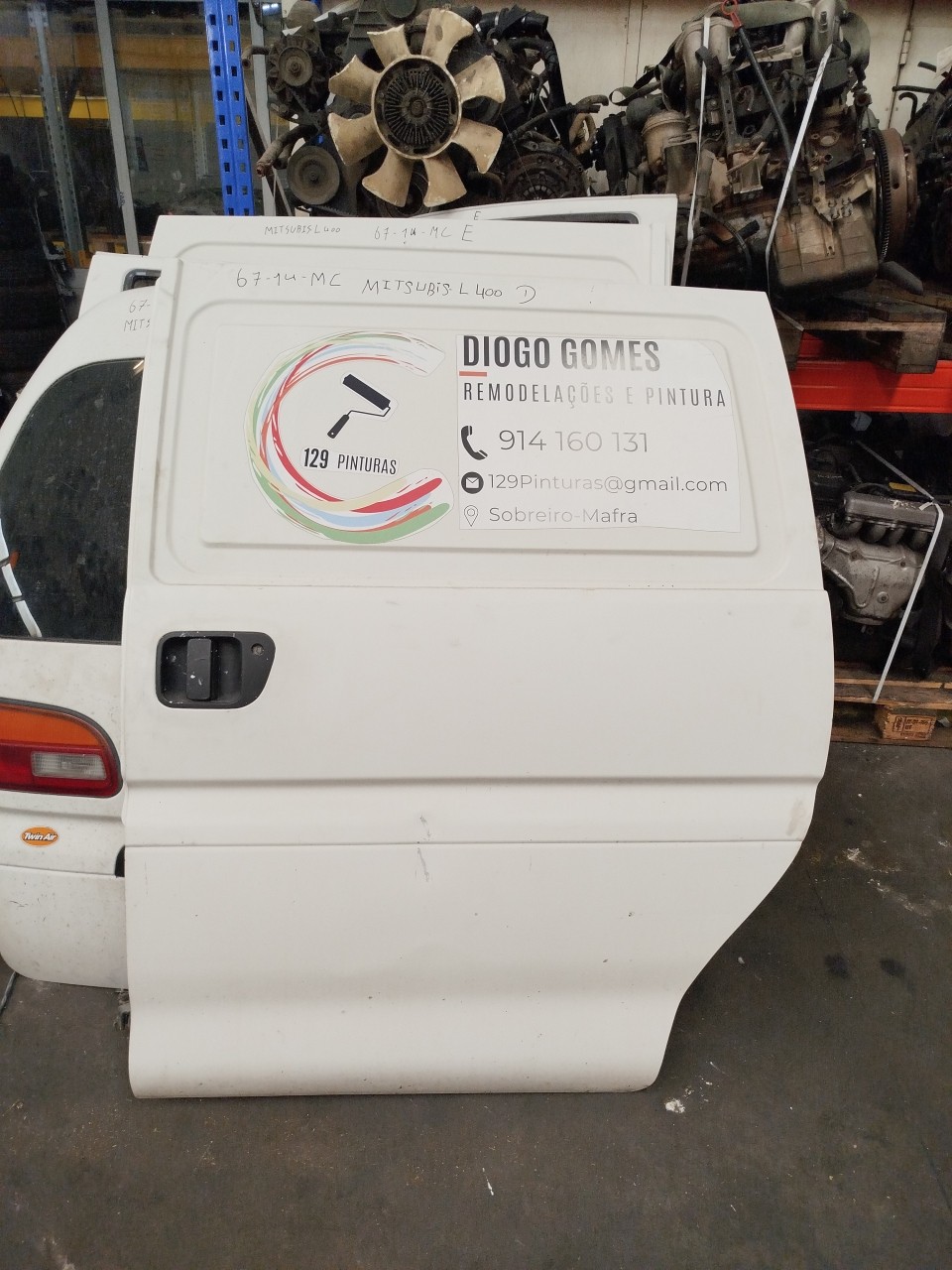 Porta Lateral Correr DTO MITSUBISHI L 400 Caixa  de 1994 a 2007