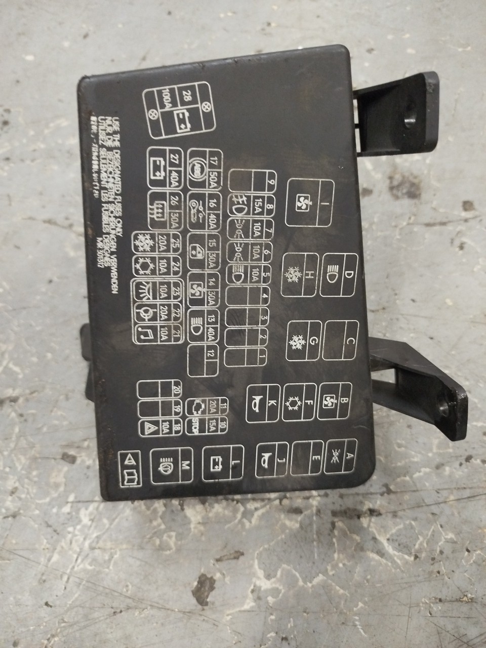 Caixa dos Fusíveis FORD FIESTA IV  de 1995 a 2002
