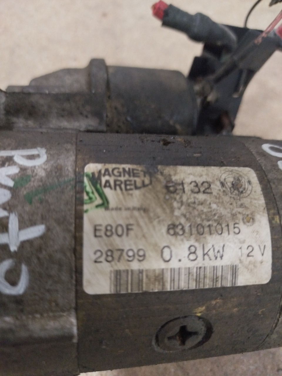 Motor de Arranque FIAT PUNTO  de 1999 a 2012