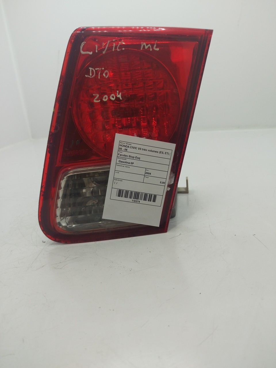 Farolim Stop Esq HONDA CIVIC VII três volumes  de 2000 a 2006
