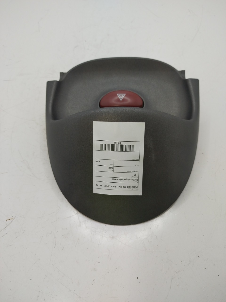 Comutador de pisca alerta PEUGEOT 206 Hatchback  de 1998 a 2012