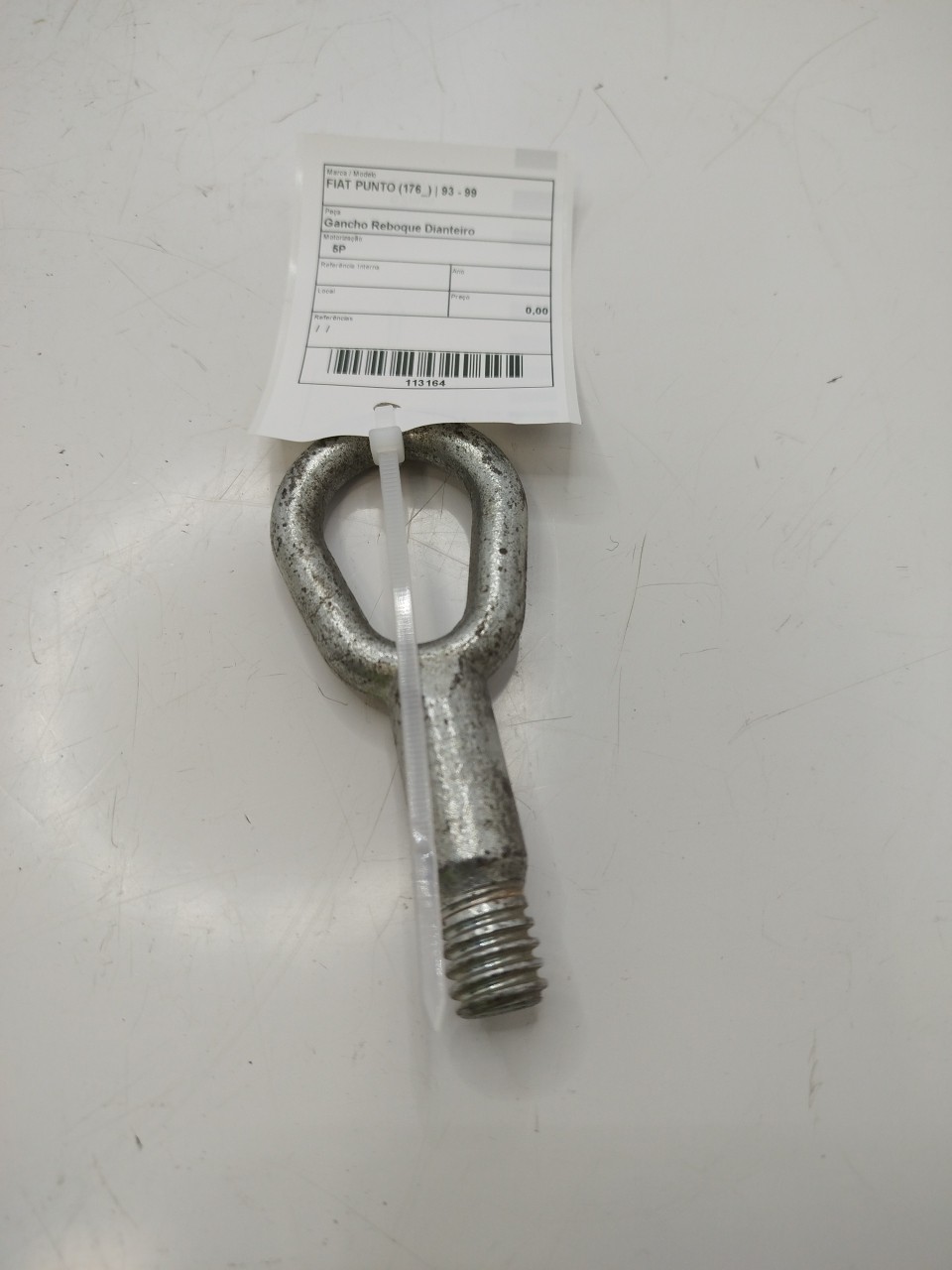 Gancho Reboque Dianteiro FIAT PUNTO  de 1993 a 1999