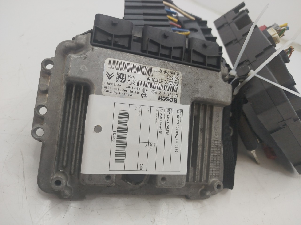 Kit Centralina/ Kit Imobilizador CITROEN C3 I  de 2002 a 0