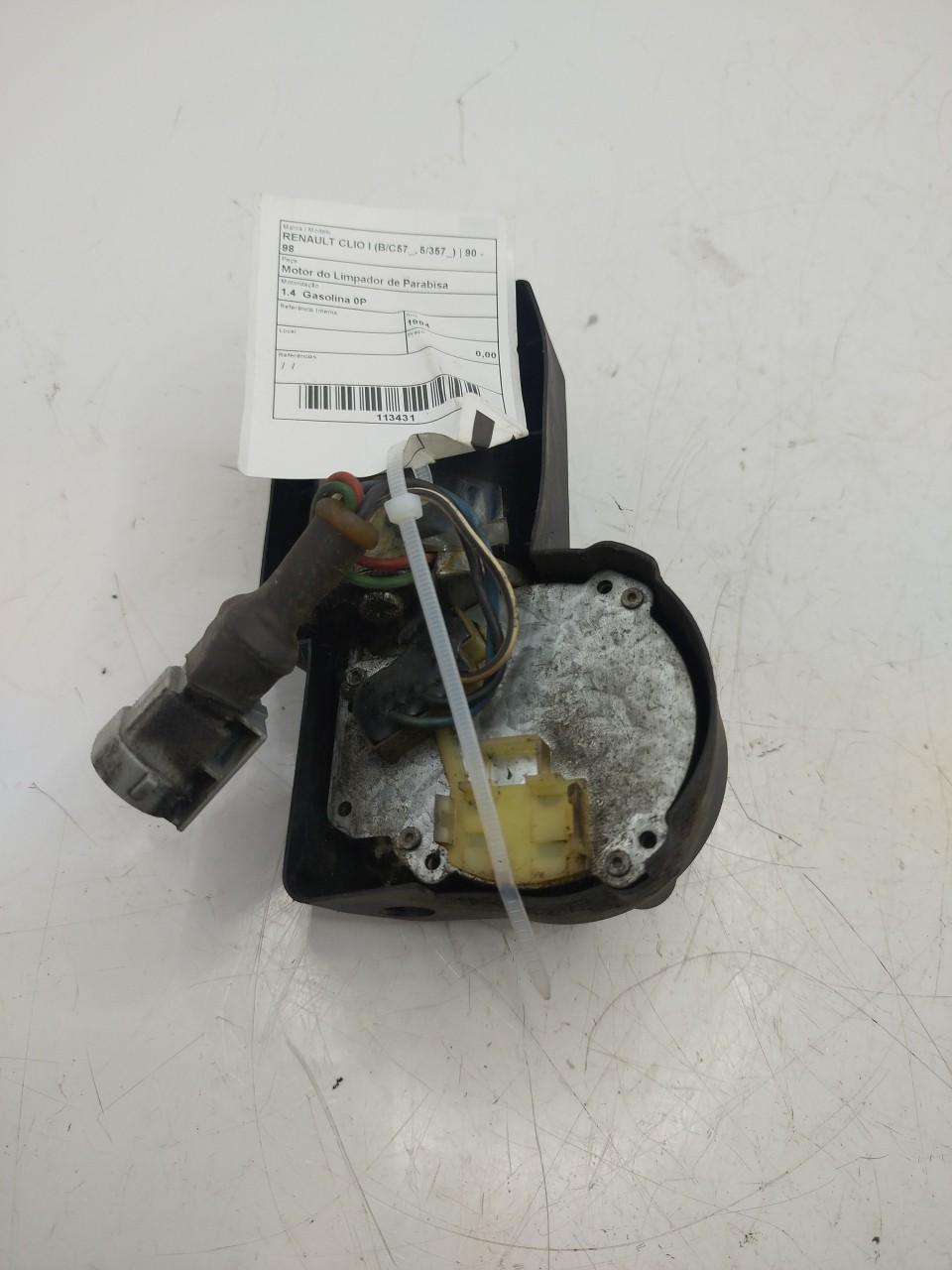 Motor Limpa Vidros TR RENAULT CLIO I  de 1990 a 1998