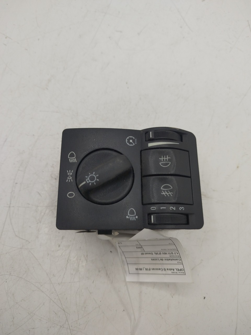 Botão / Interruptor de Luzes OPEL Astra G Caravan  de  a 