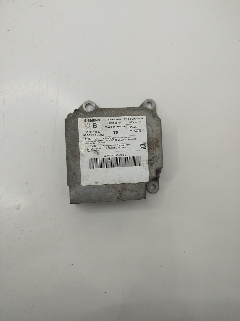 Centralina de Airbags PEUGEOT 307  de 2000 a 2012