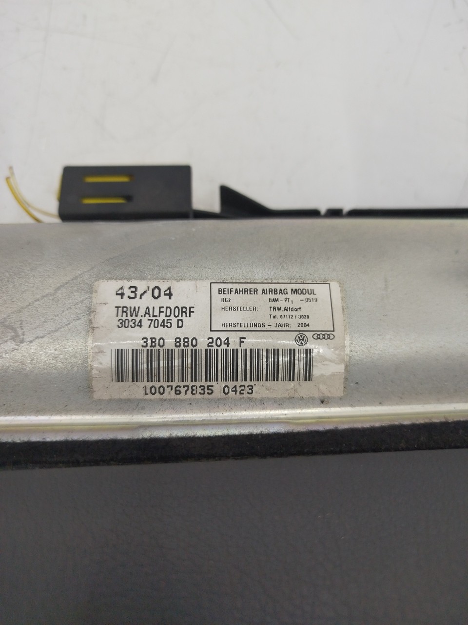 Airbag Passageiro VOLKSWAGEN PASSAT Variant  de 2000 a 2005