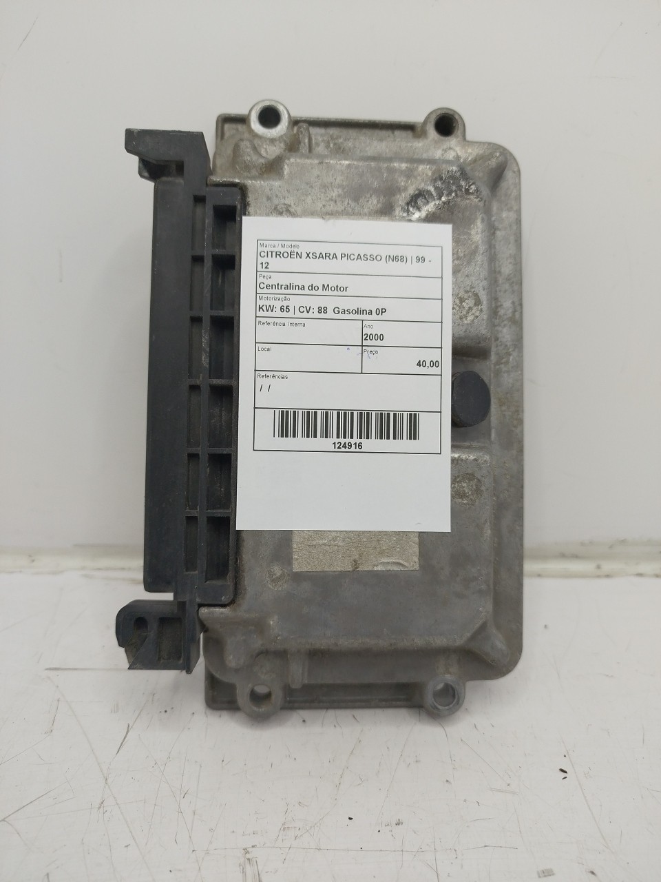 Centralina do Motor CITROEN XSARA PICASSO  de 1999 a 2012