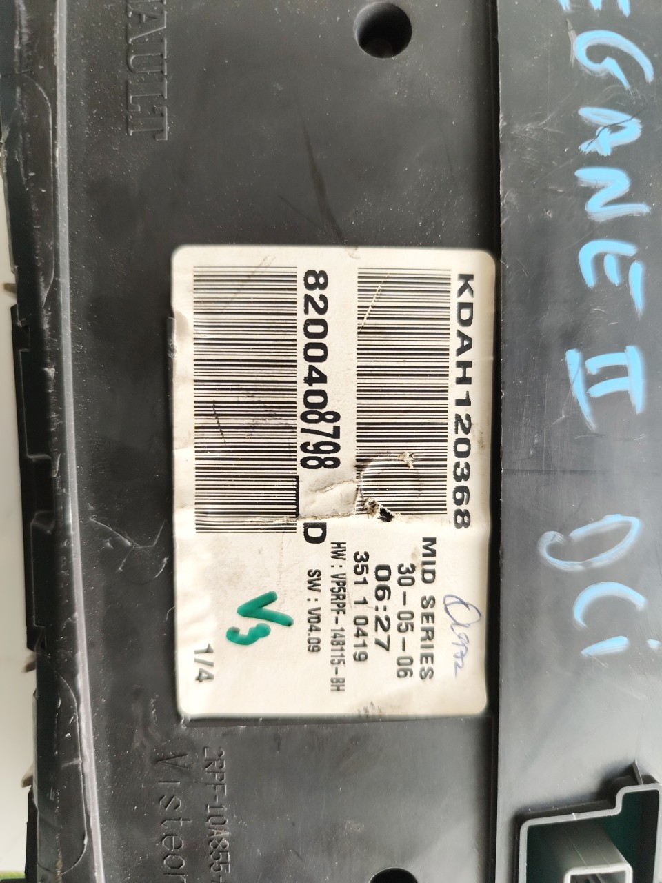 Quadrante RENAULT MEGANE II Caixa/Combi (KM_) | 03 - 09 Imagem-3