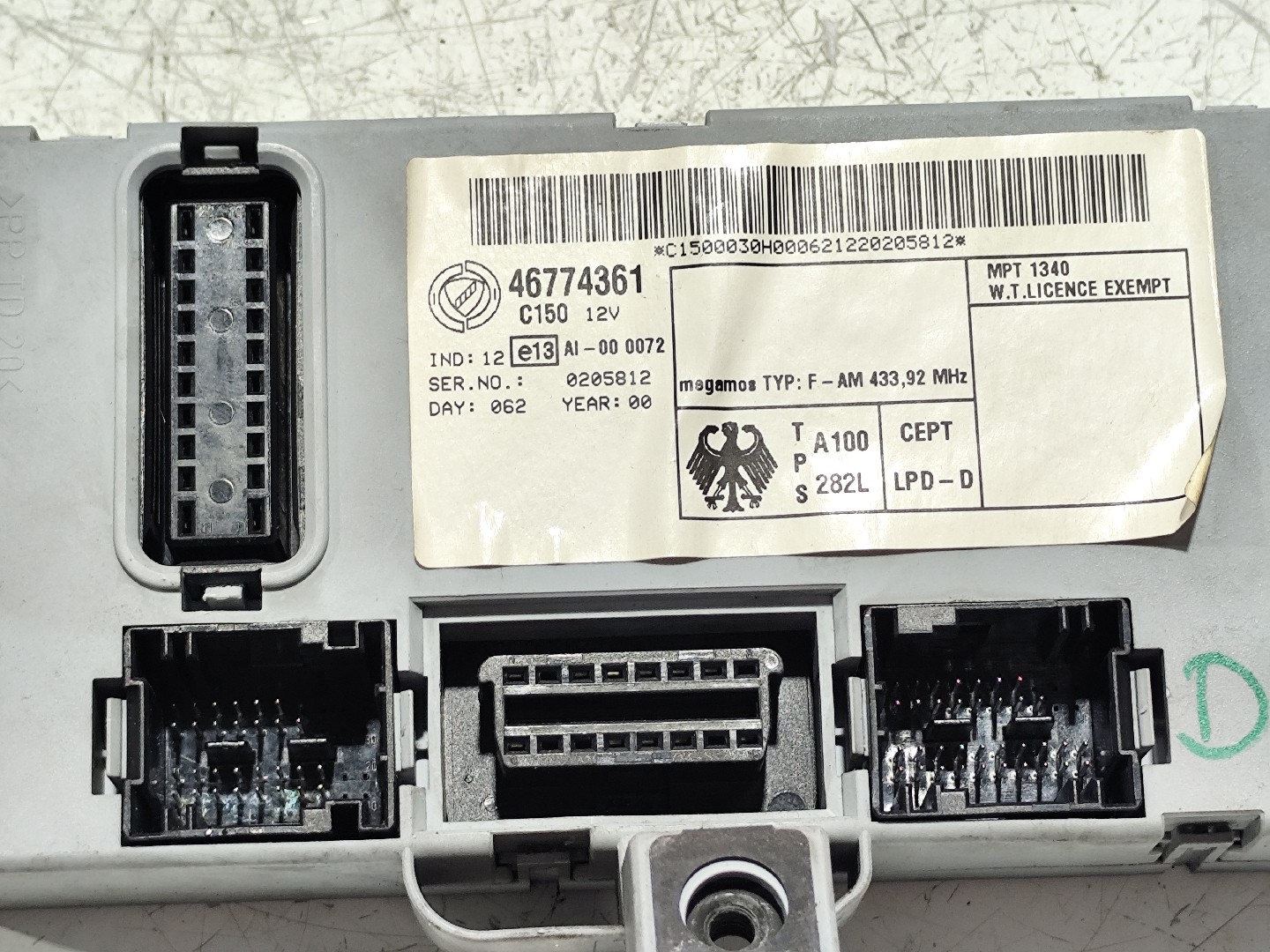 Modulo Confort FIAT PUNTO (188_) | 99 - 12 Imagem-3