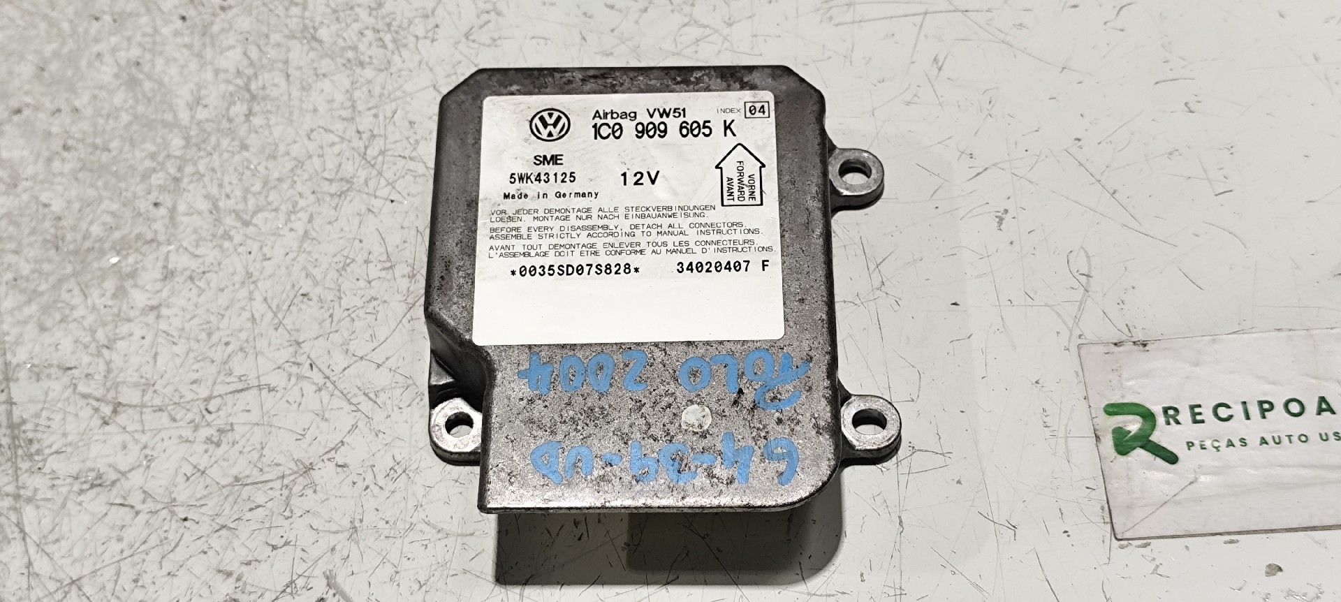 Centralina de Airbags VOLKSWAGEN - ID S_33641