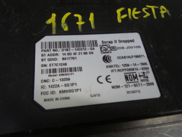 Module Bluetooth FORD FIESTA VI (CB1, CCN) | 08 -  Imagem-2