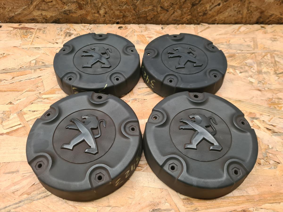 Set Coperture / Coperchi Cerchione Mozzo PEUGEOT PARTNER Caixa (K9) | 18 - 