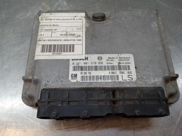 Centralina Motore OPEL ASTRA G três volumes (T98) | 98 - 09