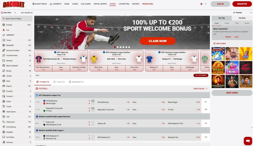 Dachbet Sports Betting IN