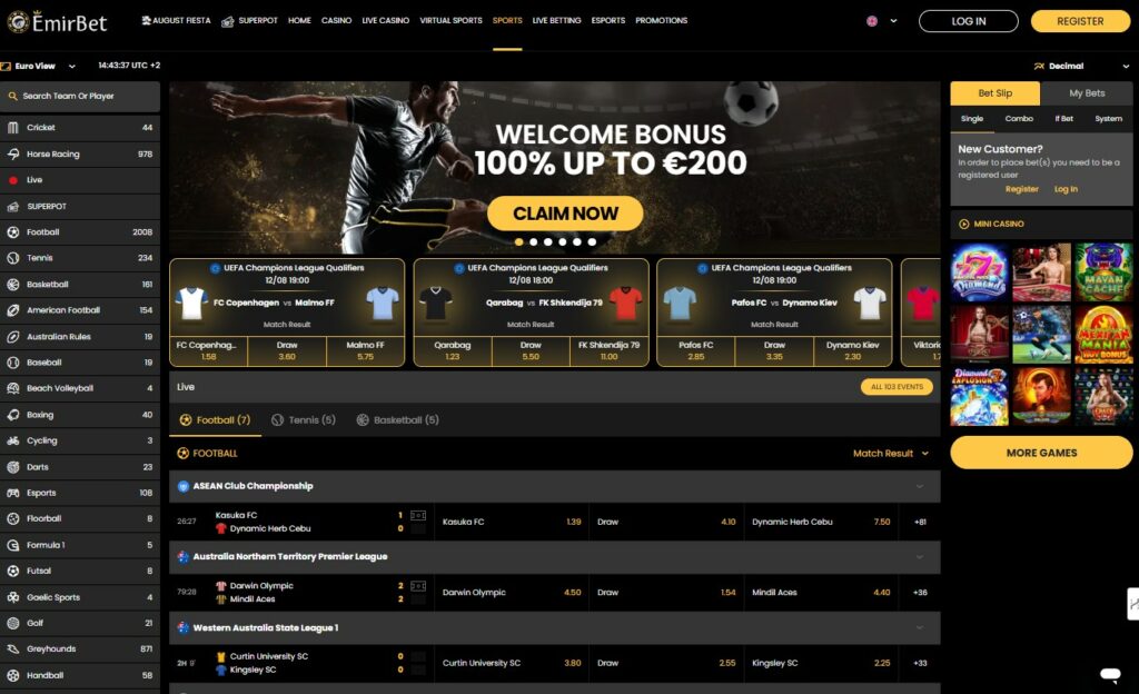 Emirbet Sports Betting IN