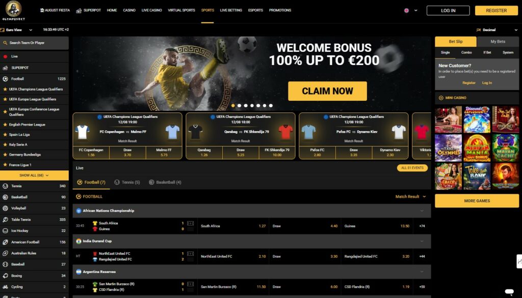 Olympusbet Sports Betting IN