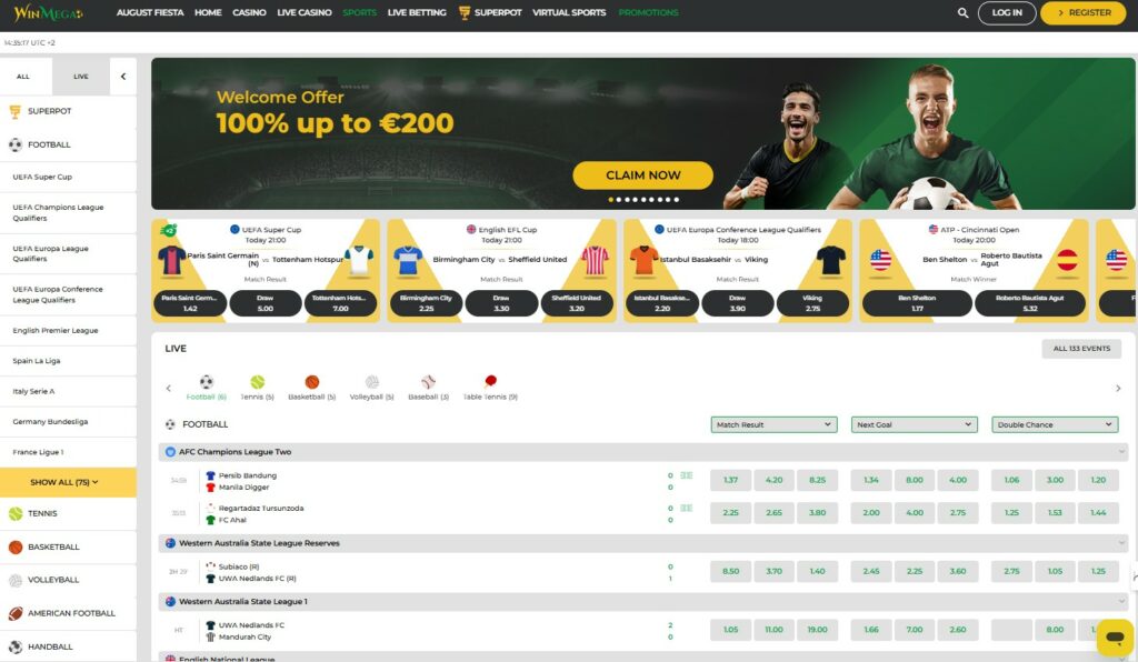 WinMega Sports Betting IN