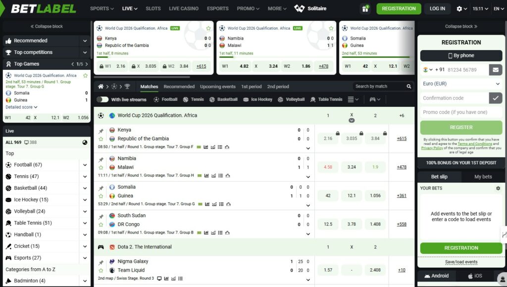 IN Betlabel Bookmaker Review Live Betting