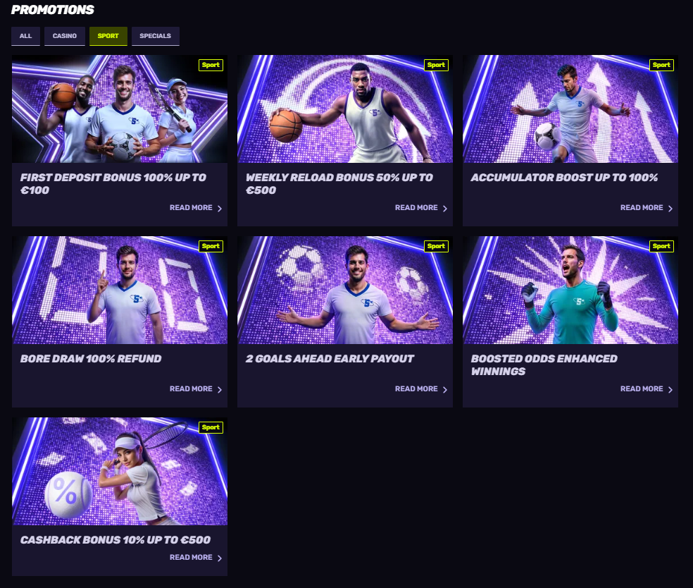 Sportuna Bonuses and Promotional Offers