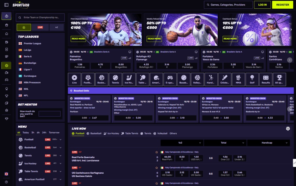 What Betting Markets Does Sportuna Offer
