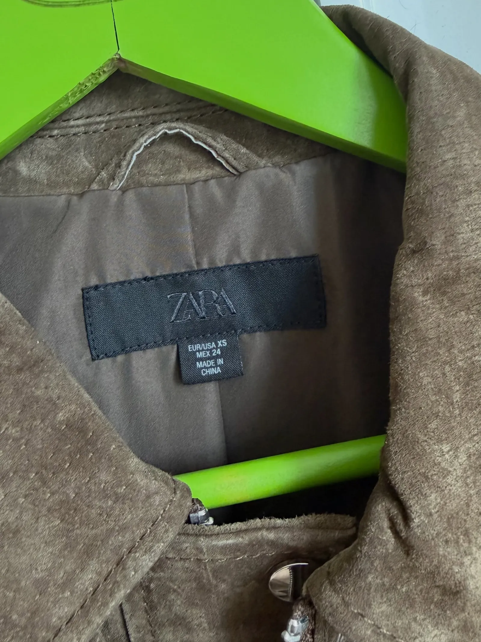 Замшевая куртка Zara