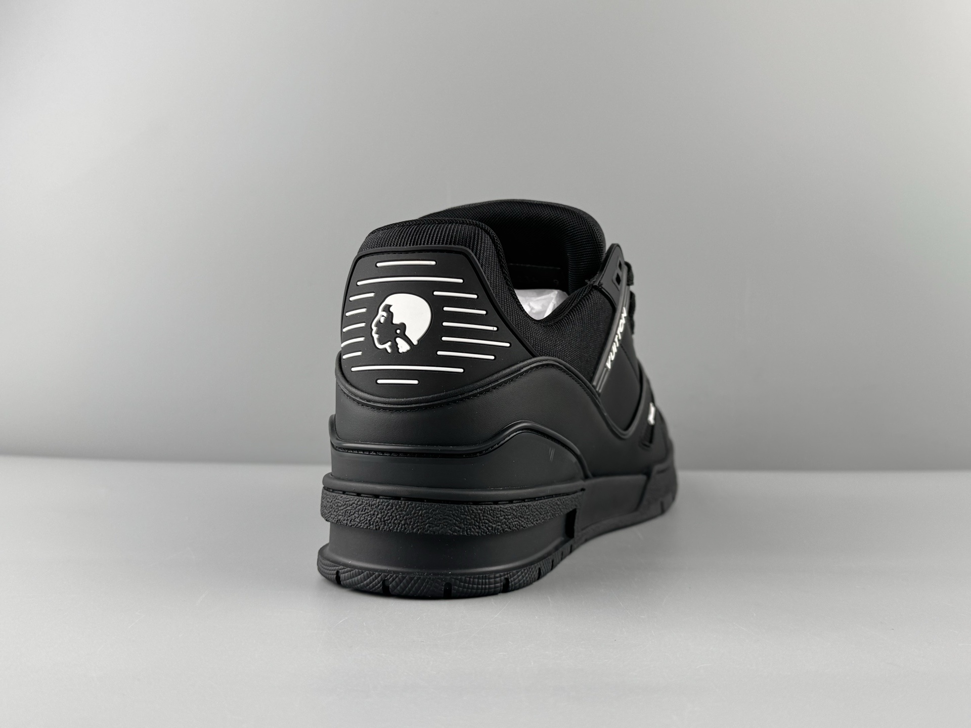 LV Trainer x Nigo Collaboration β All-Black Classic Colorway, 2025 Latest Version Features brand-new embossing and a new semi-insert midsole. Crafted with premium materials, exclusive custom TPU molding. - Image 10