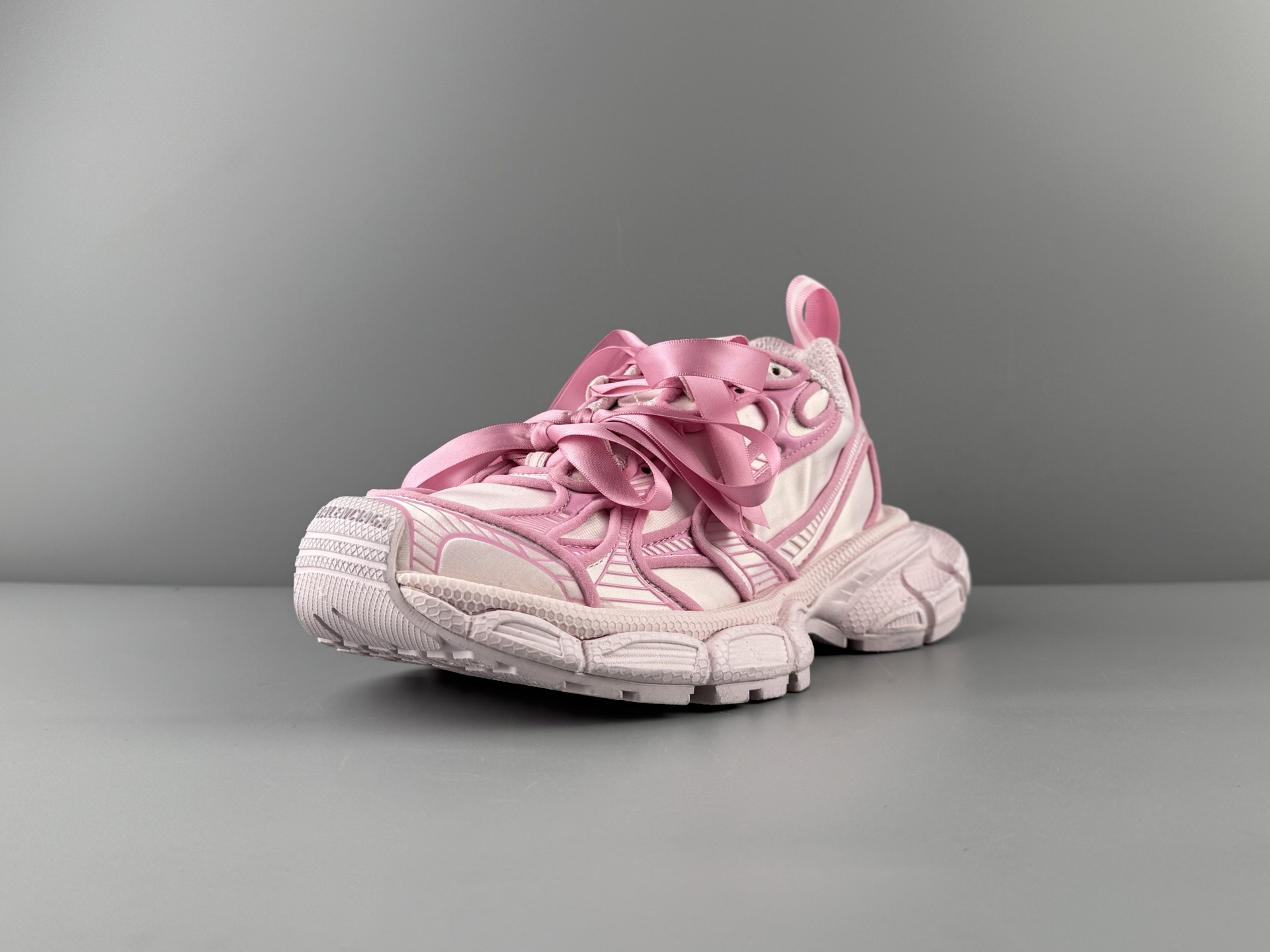 alenciaga 3XL Sneaker โ Paris Fashion House 3XL โDad Shoesโ with satin bow ๐, Pink Colorway - Image 6