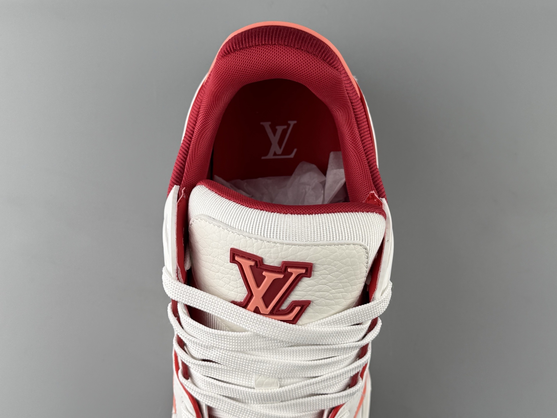 LV Trainer 25FW β White & Blue Colorway, 2025 Latest Version Brand-new embossing and semi-insert midsole. Crafted with premium materials and exclusive custom TPU molding. - Image 3