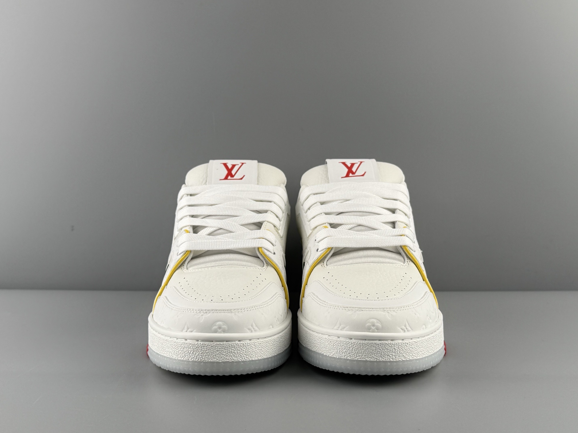 LV Trainer Yellow Cruise Limited Edition β 2025 latest version. Features brand-new embossing, new semi-insert midsole, made with top-grade materials, independent custom TPU mold with drip detailing. - Image 8